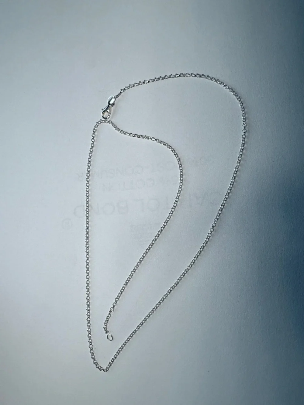 22" x 2mm 925 Sterling Silver Rolo Necklace Chain, 3.54 grams Italy - Picture 1 of 5